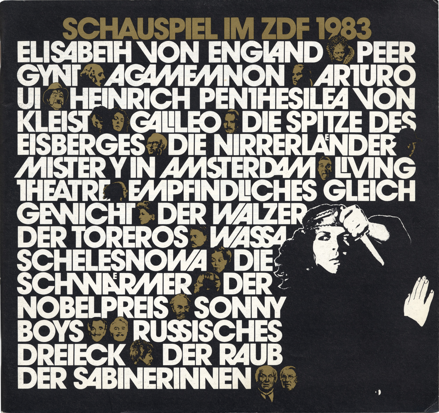 A booklet designed by Christof Gassner in 1978 for the Schauspiel im ZDF using Avant garde Gothic 